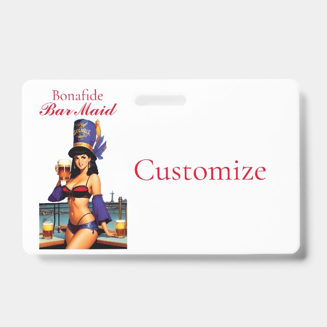 Bonafide Bar Maid Thunder_Cove  ID Badge (Front)