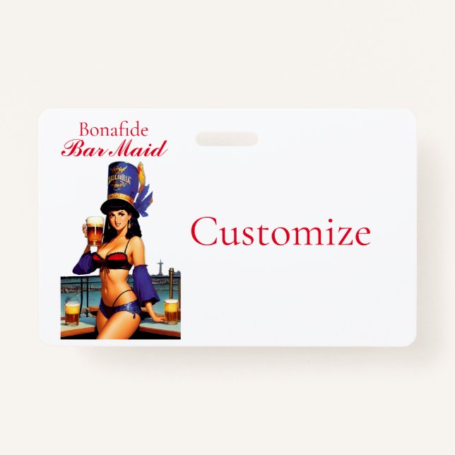 Bonafide Bar Maid Thunder_Cove  ID Badge (Front)