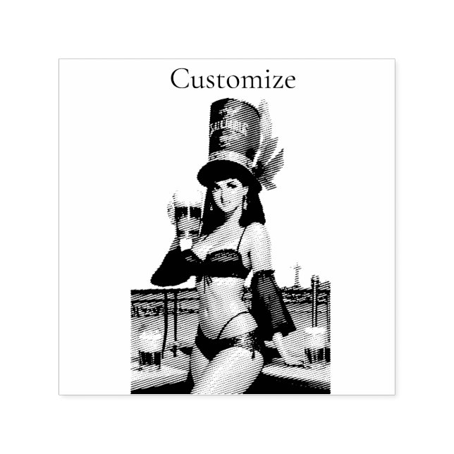 Bonafide Bar Maid Thunder_Cove  Self-inking Stamp (Design)