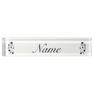 Bonafide Black Spades Tattoo Style Thunder_Cove Nameplate