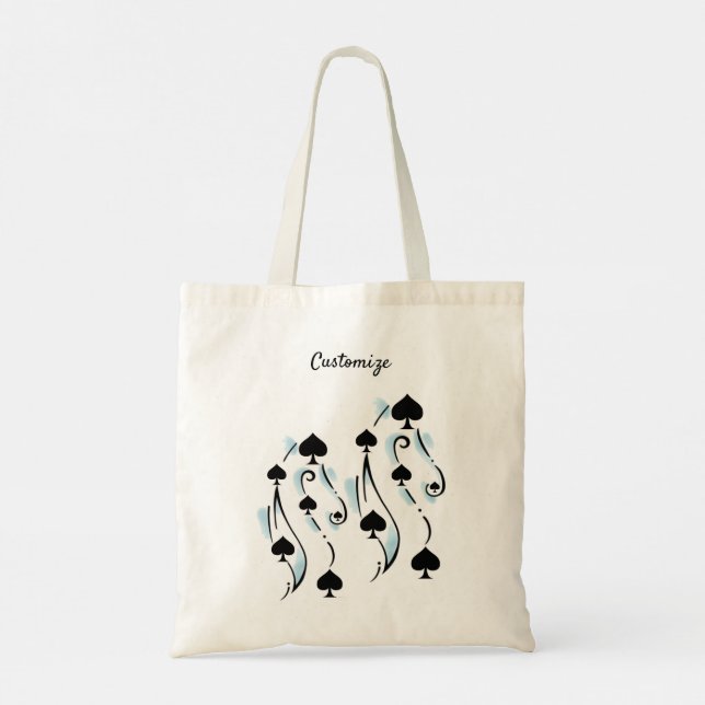 Bonafide Black Spades Tattoo Style Thunder_Cove Tote Bag (Back)