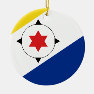 Bonair Island flag Ceramic Ornament