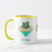 Bonaire Caribbean retro vacation vintage island