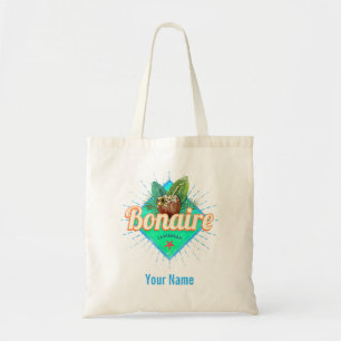 Bonaire Caribbean retro vacation vintage island Tote Bag