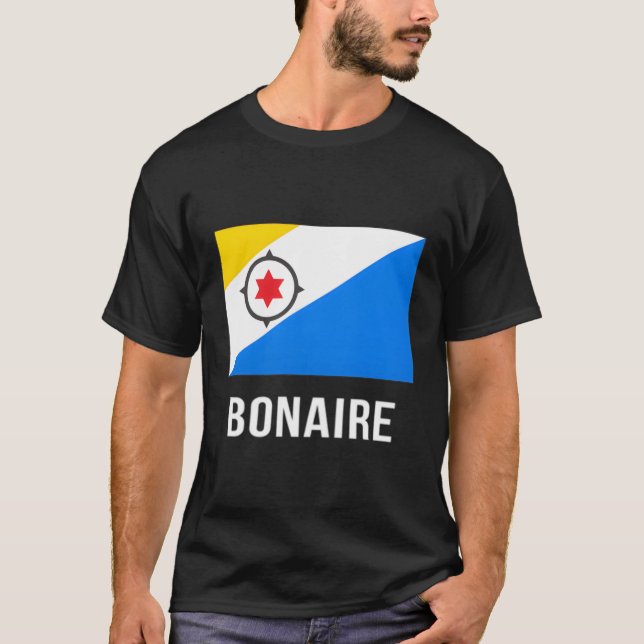 Bonaire Flag Shirt Bonairean (Front)
