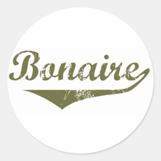 Bonaire Revolution Style Classic Round Sticker