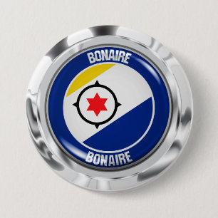 Bonaire Round Emblem 7.5 Cm Round Badge