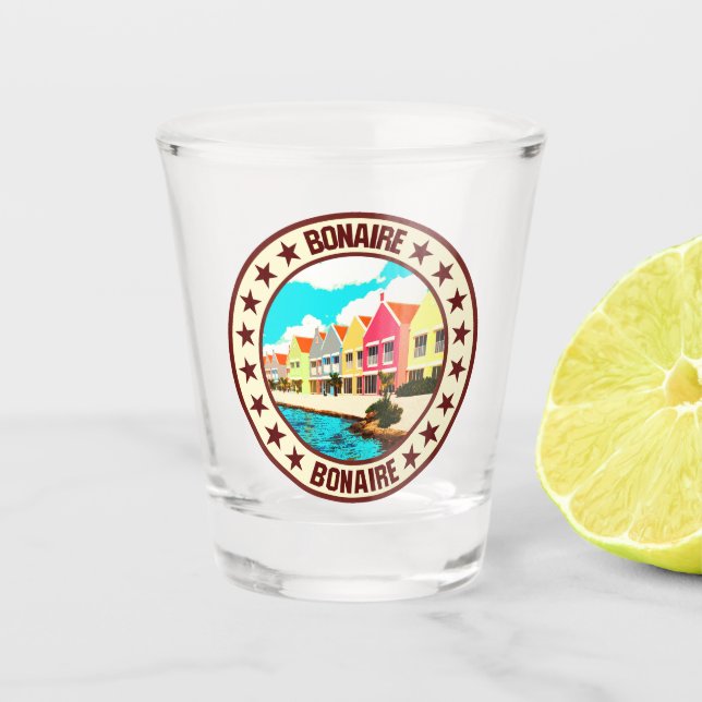 Bonaire                                            shot glass (Front)