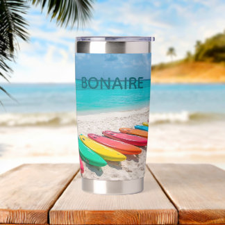 Bonaire wind surfing heaven insulated tumbler