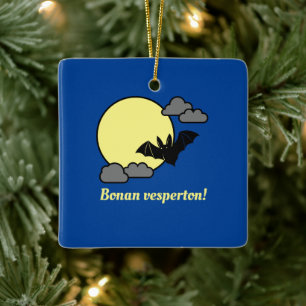 Bonan vesperton! ceramic ornament