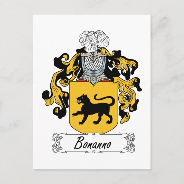Bonanno Family Crest Postcard (Front)