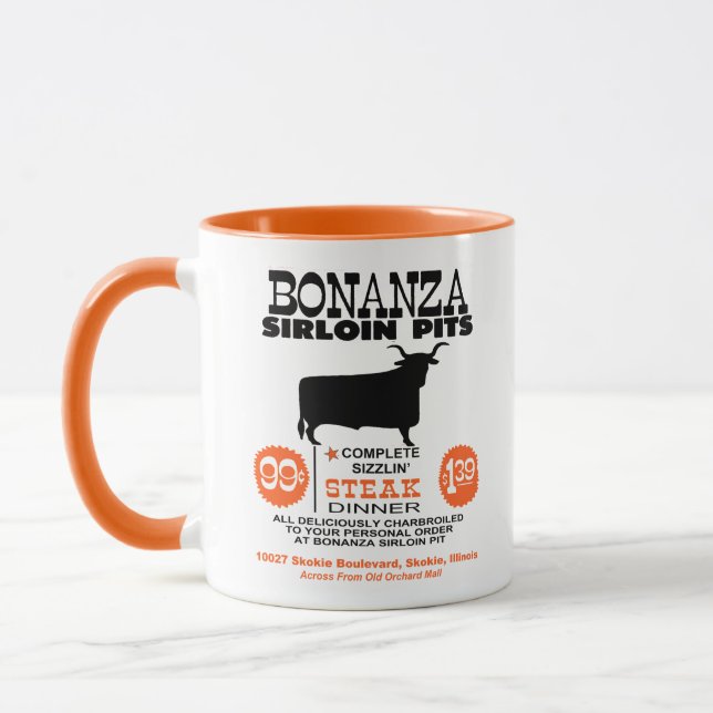 Bonanza Sirloin Pit, Skokie, Illinois.  Mug (Left)