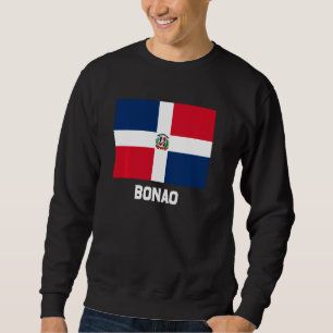 Bonao Dominican Republic Flag Emblem Escudo Crest  Sweatshirt