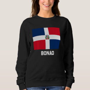 Bonao Dominican Republic Flag Emblem Escudo Crest Sweatshirt