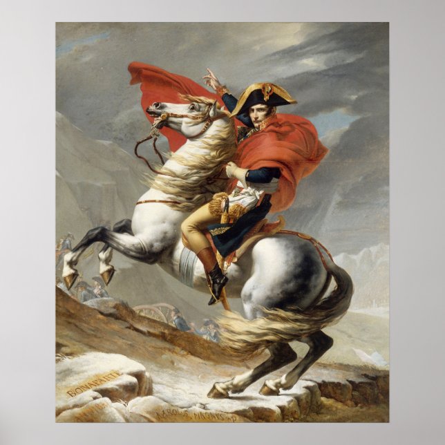 Bonaparte Crossing the Alps Poster (Front)