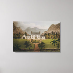 Bonaparte's Mal-Maison at St. Helena, 1821 Canvas Print