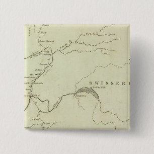 Bonaparte's Route from Elba to Paris 15 Cm Square Badge