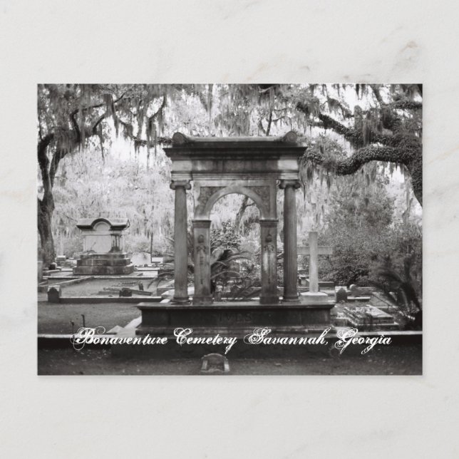 Bonaventure Cemetery Savannah Postcard (Front)