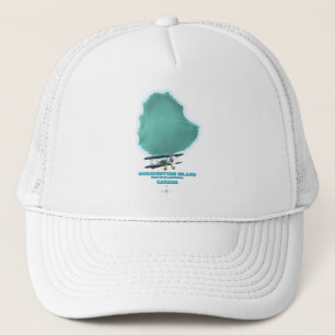 Bonaventure Island Canada map Trucker Hat