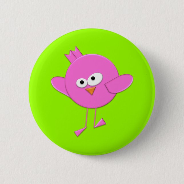 BonBon Fantasy Funky Bird's Button (Front)