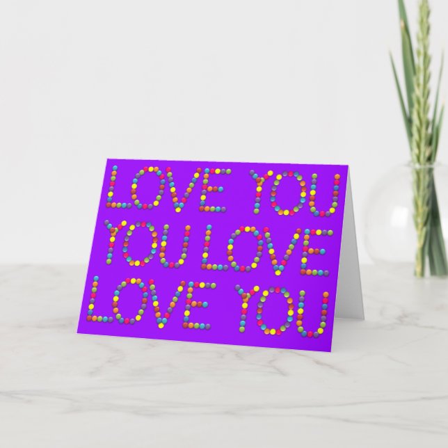 BonBon It's all about Love - I love you Card (Front)