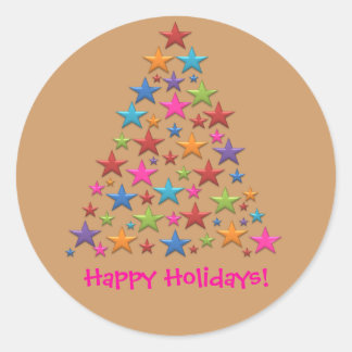 BonBon Rainbow Christmas Tree Colourful Stickers