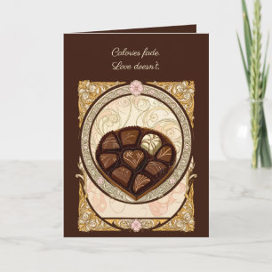 Bonbons Illustration Art Nouveau Style Card