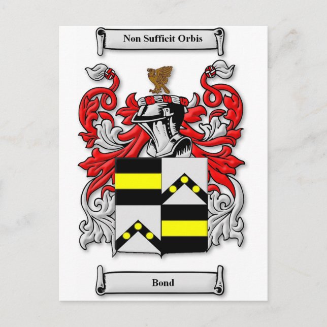 Bond Coat of Arms Postcard (Front)