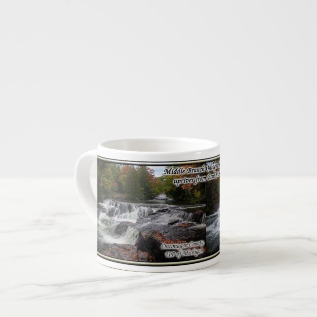 Bond Falls Cascades espresso mug (Front Left)