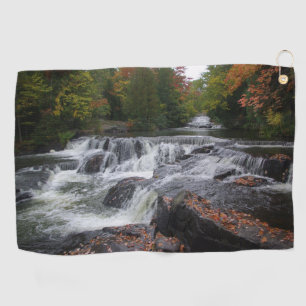Bond Falls Cascades golf towel