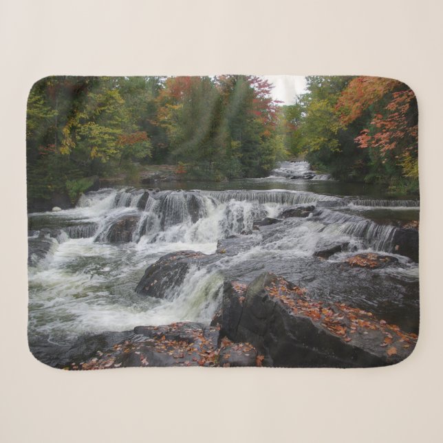 Bond Falls Cascades sherpa blanket (Front (Horizontal))