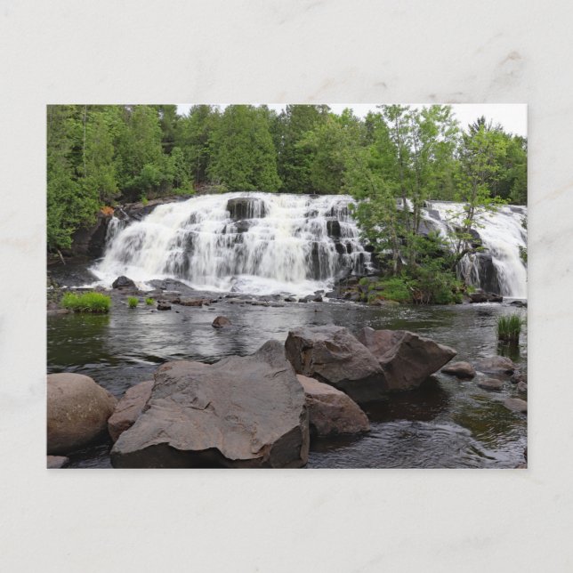 Bond Falls, Michigan's Upper Peninsula Postcard (Front)