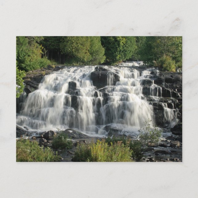 Bond Falls, Paulding, Michigan's Upper Peninsula Postcard (Front)