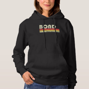 Bond Surname Retro Vintage 80s 90s Birthday Reunio Hoodie