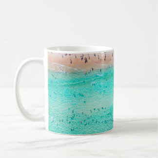 Bondi Beach aerial view on a perfect summer day wi Coffee Mug