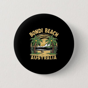 Bondi Beach Australia  6 Cm Round Badge