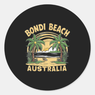 Bondi Beach Australia  Classic Round Sticker