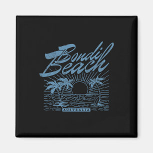 Bondi Beach Australia Distressed Surf Beach Magnet