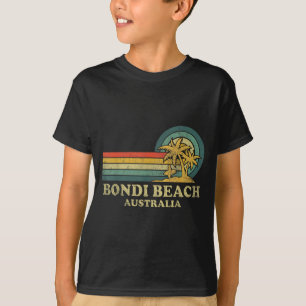 Bondi Beach Australia Family Vacation Vintage Palm T-Shirt