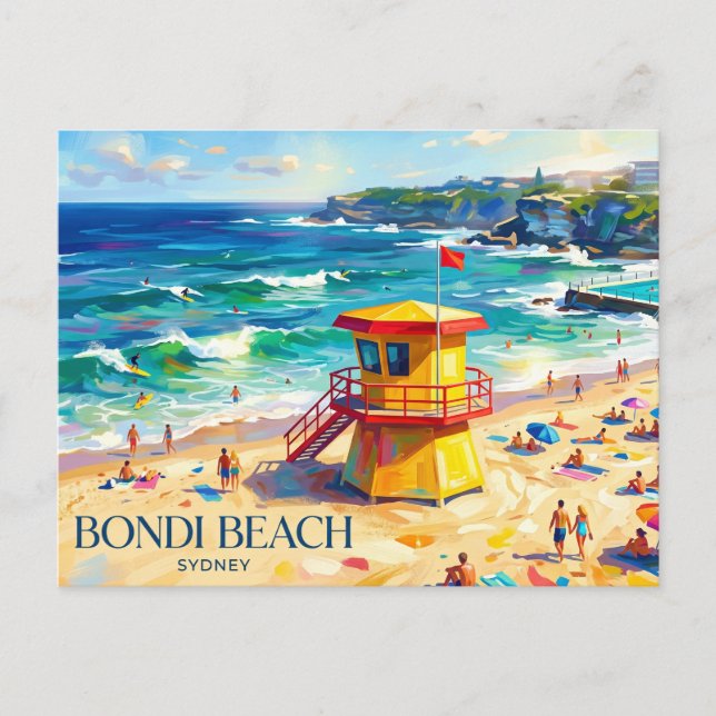 Bondi Beach Australia Postcard (Front)