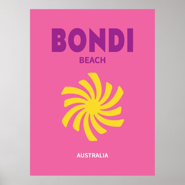 Bondi Beach Australia Poster (Front)