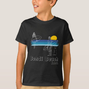 Bondi Beach Australia, Surfing Beach Surf Guy With T-Shirt