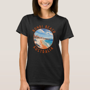 Bondi Beach Australia Travel Art Vintage T-Shirt