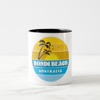 Bondi Beach Australia Two-Tone Coffee Mug