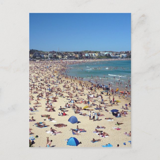bondi beach busy postcard (Front)
