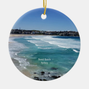 Bondi Beach, Sydney, Australia Ceramic Tree Decoration