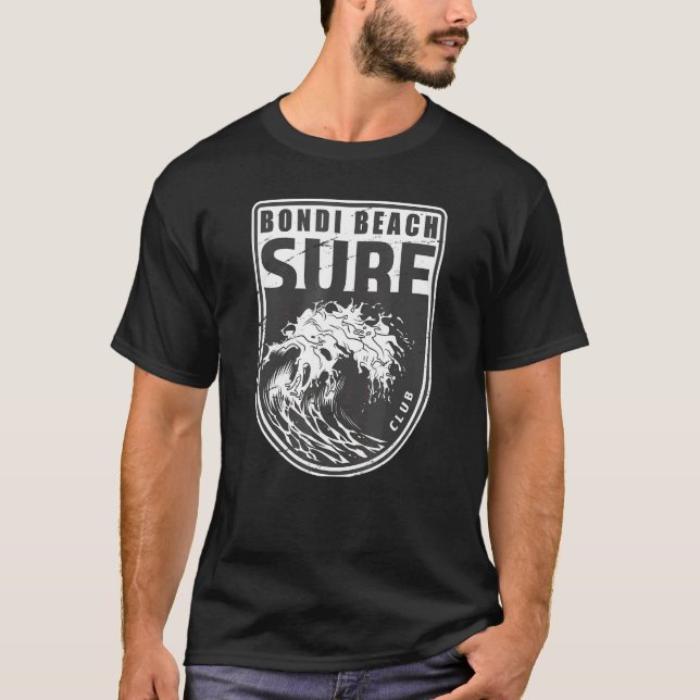 Bondi Beach Sydney Australia Surf Club Emblem T-Shirt (Front)