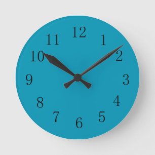 Bondi Blue Colour Kitchen Wall Clock
