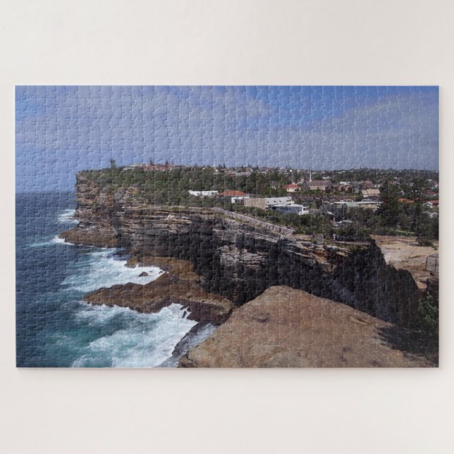 Bondi Coast Panorama & Sydney Beach /Australia Jigsaw Puzzle (Horizontal)