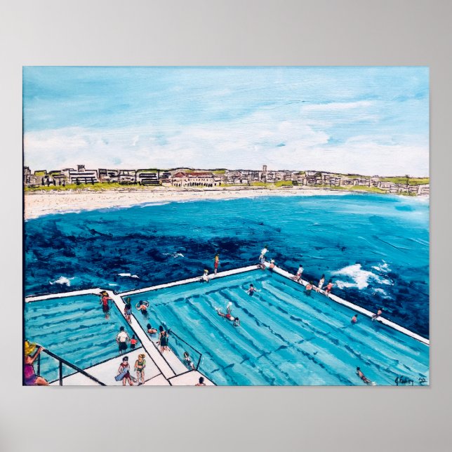 Bondi Icebergs Summer  Poster (Front)